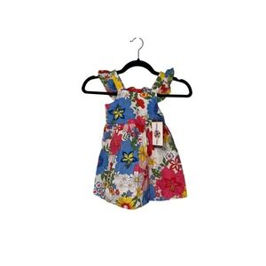 Counting Daisies Toddler Girl's 3T Dress Floral Multi Sleeveless‎ Spring NWT
